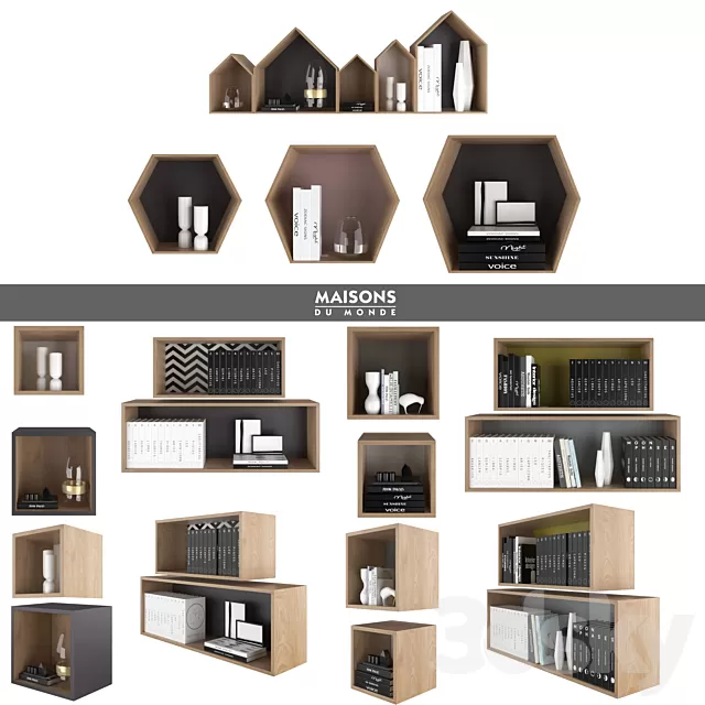 Decorative – Set – 3D Models – Maisons du Monde set 14 3D Model