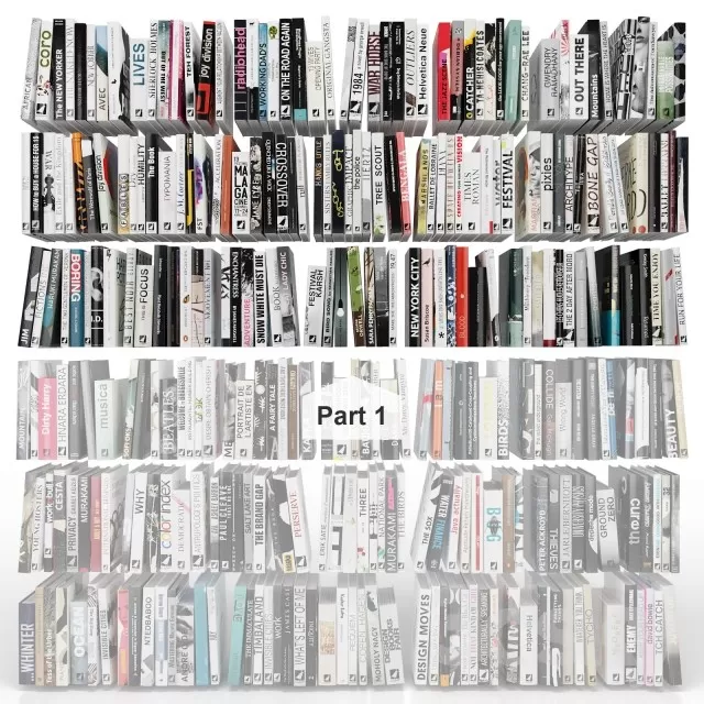 Books – 3D Models Download – 0013