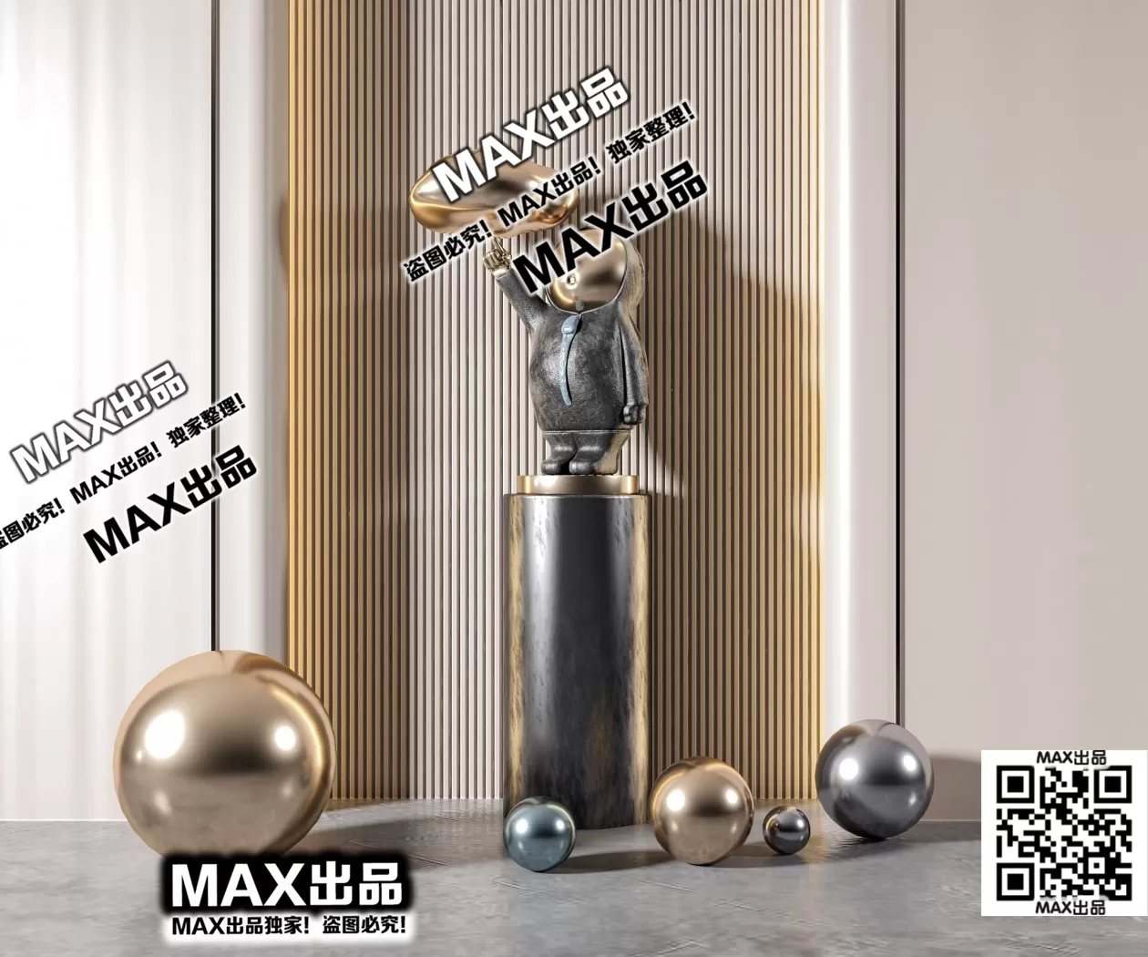 DECORATION 3D MODELS – 3DS MAX – 071
