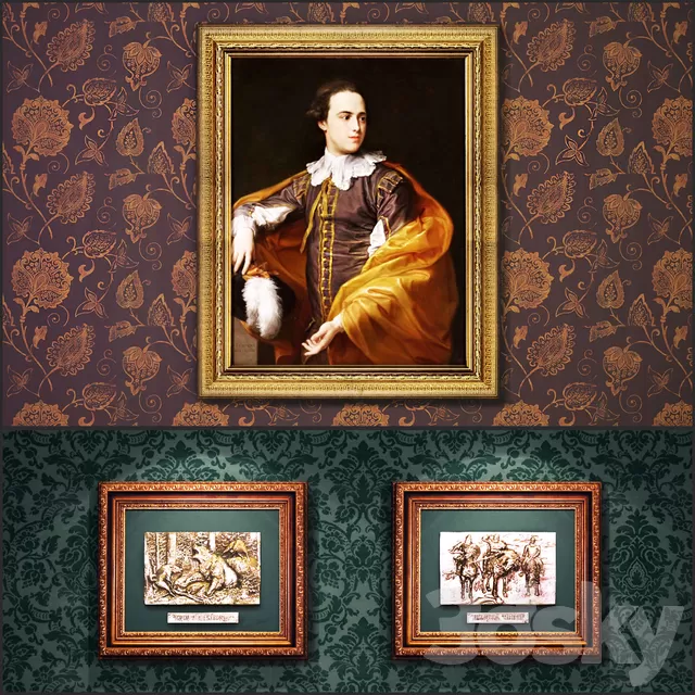 Frame – 3D Models – Picture in a frame (collection 4)