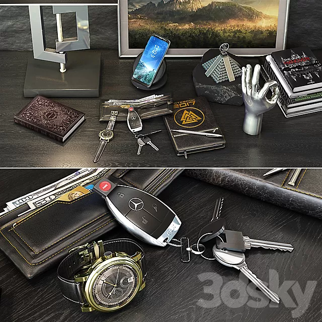 Other Decorative Objects – 3D Models – Gentlemans set 3d Model