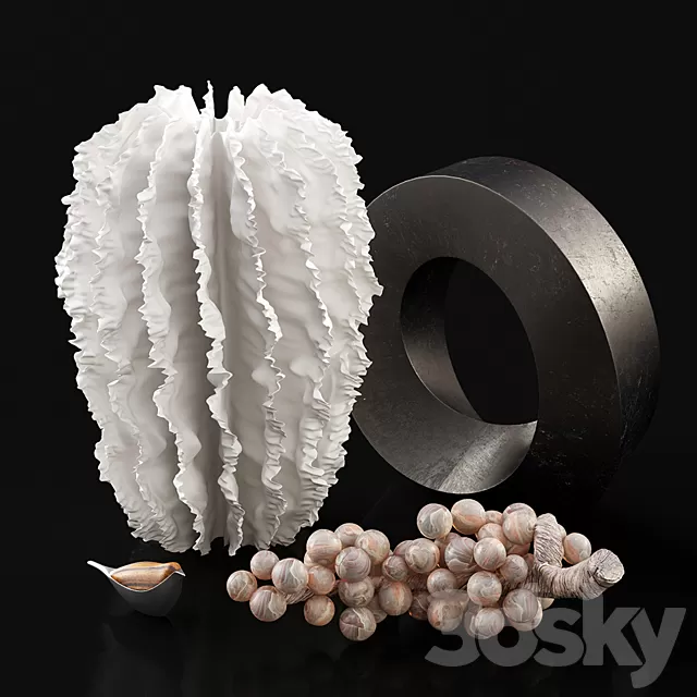 Other Decorative Objects – 3D Models – Set of decors and sculpures