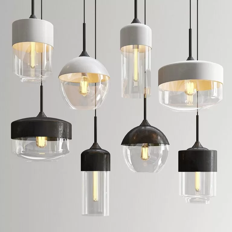 Ceiling Lights – 3D Models Download – Amber pendant lights