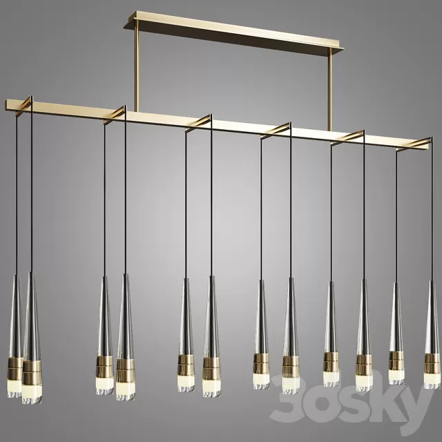 Ceiling Lights – 3D Models Download – Apollinaire Linear Chandelier