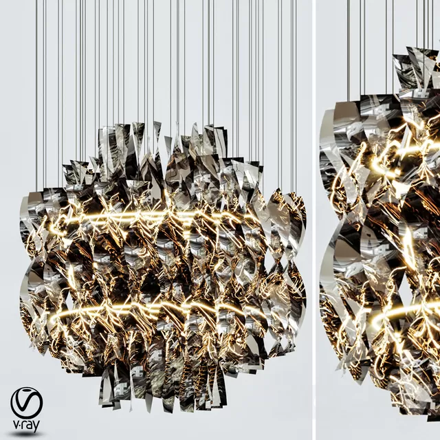 Ceiling Lights – 3D Models Download – Aura fumo chandelier