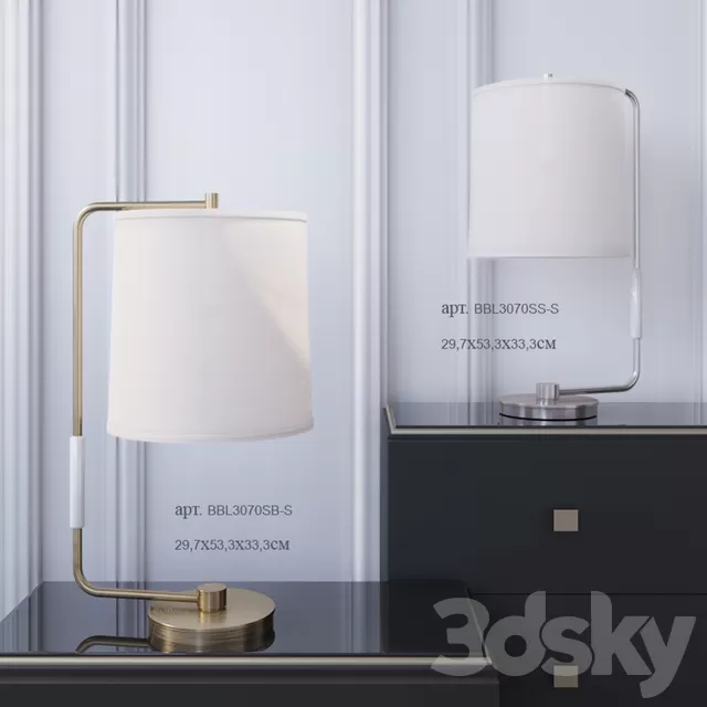 Table Lamp – 3D Models – Visual Comfort table lamps BBL3070SB-S BBL3070SS-S