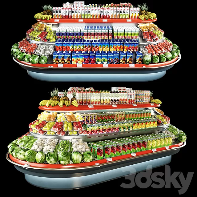 Shop – 3D Models – Refrigerating hill Bonnetneve Amphi Loggia long 3d model