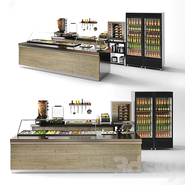 Restaurant – 3D Models – Set for a Cafe