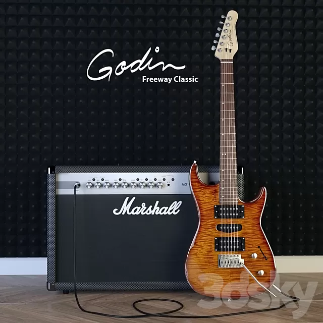 Musical Intrusments – 3D Models – GodinFreewayClassic