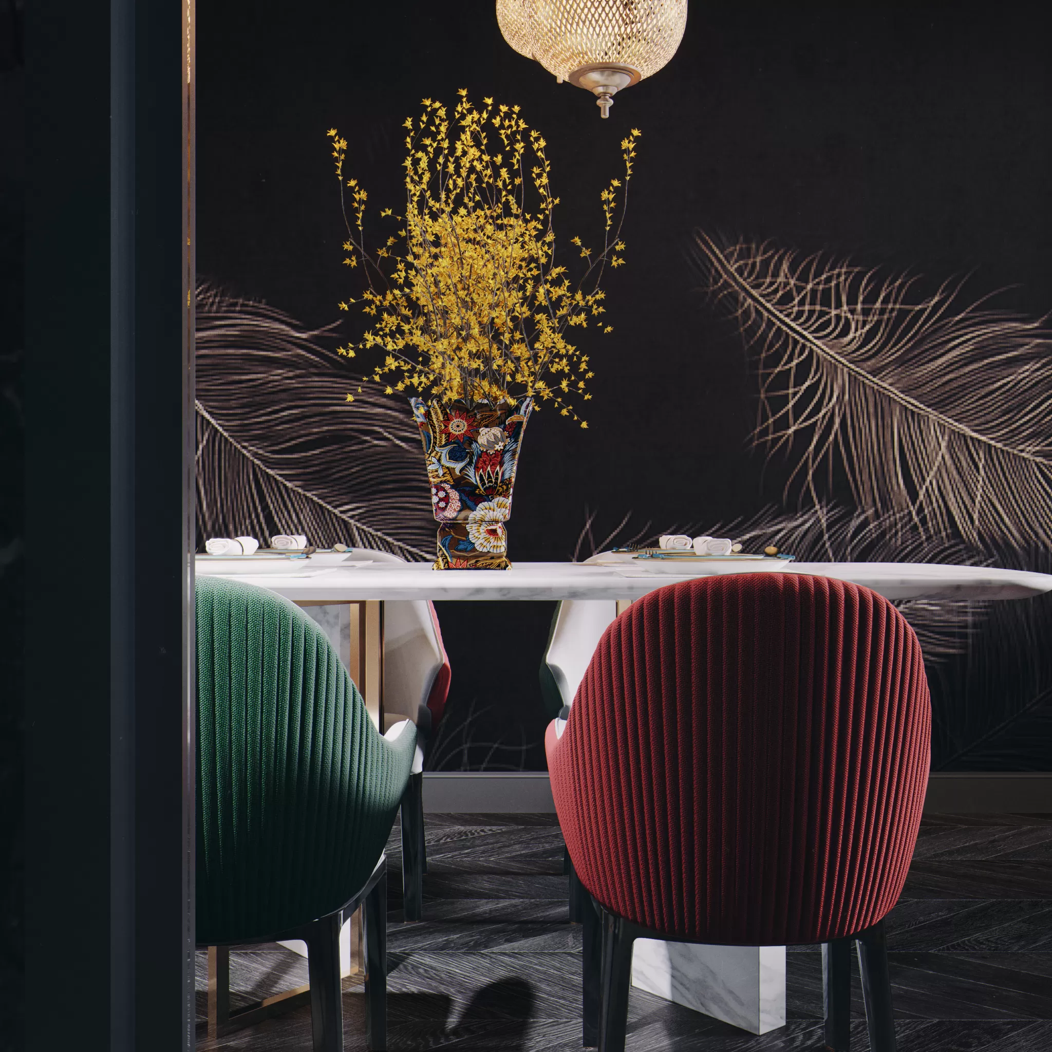 Corona Render Scene – Home Decoration 3D Models – 0042