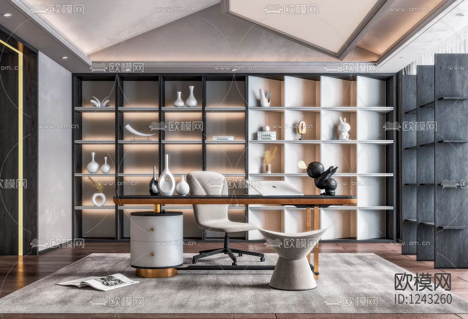 Study Room 3D Scenes – 0806