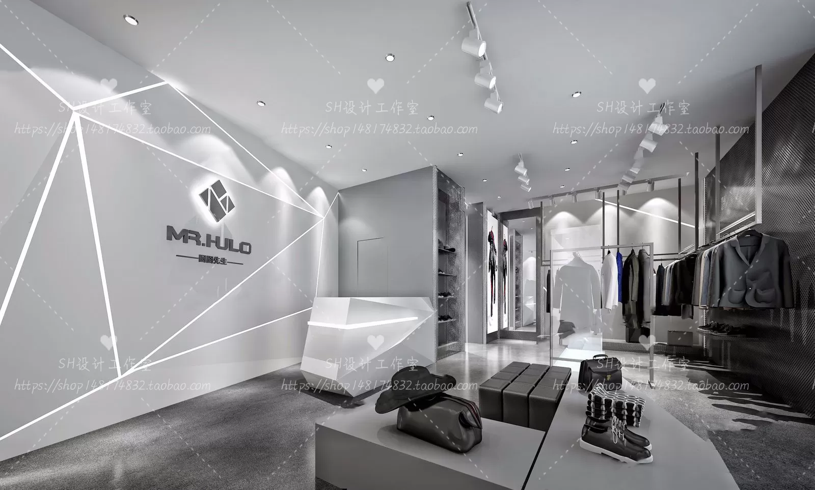 CLOTHING STORE 3D SCENES – VRAY RENDER – 59