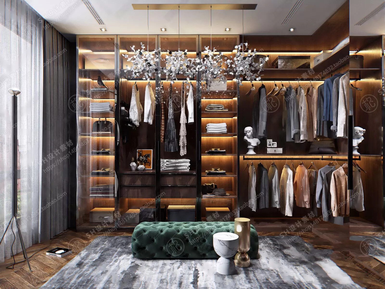 DRESSING ROOM 3D SCENES – VRAY RENDER – 12