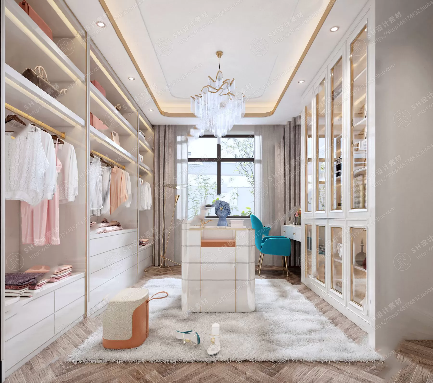 DRESSING ROOM 3D SCENES – VRAY RENDER – 18