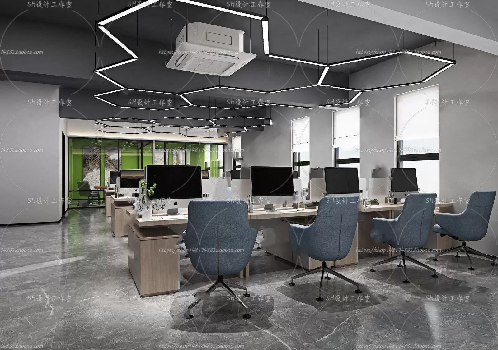 OFFICE 3D SCENES – VRAY RENDER – 31