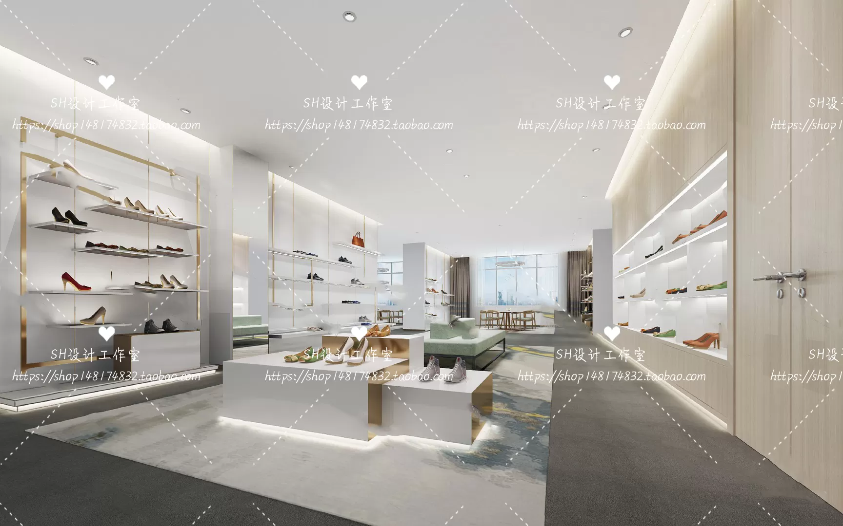 SHOE STORE 3D SCENES – VRAY RENDER – 09