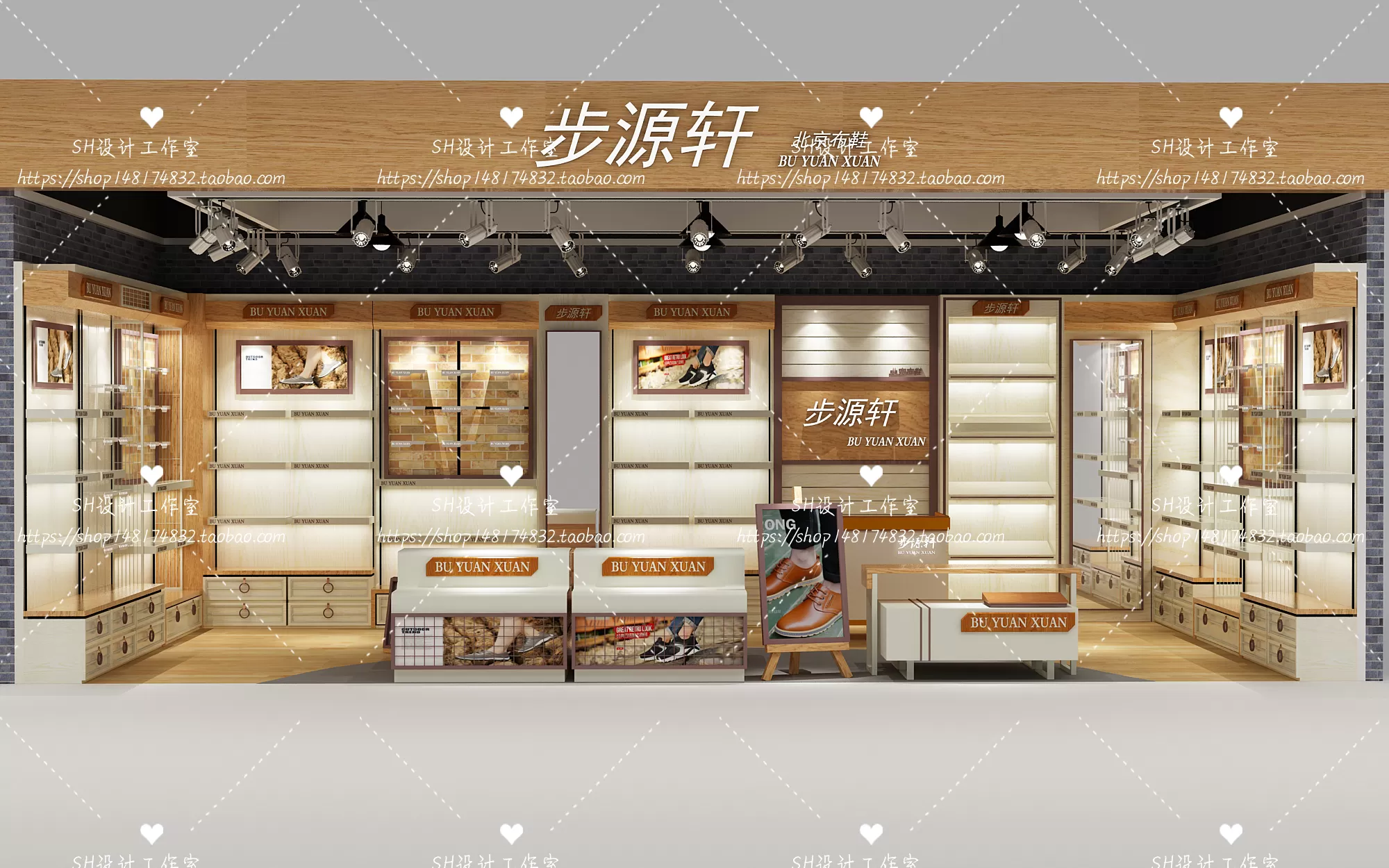 SHOE STORE 3D SCENES – VRAY RENDER – 10