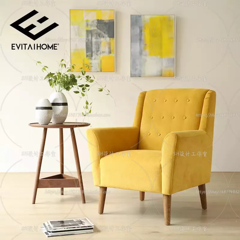 Single Sofa – 3D Models – 0616