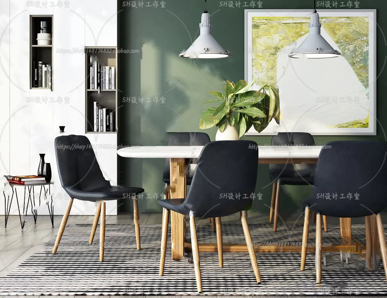 Table And Chairs – 3D Models – 0941