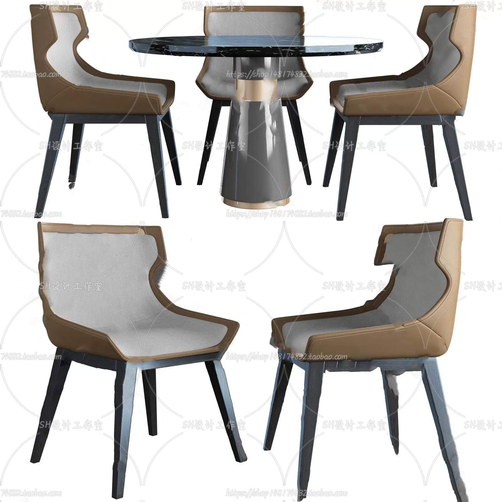 Table And Chairs – 3D Models – 0963