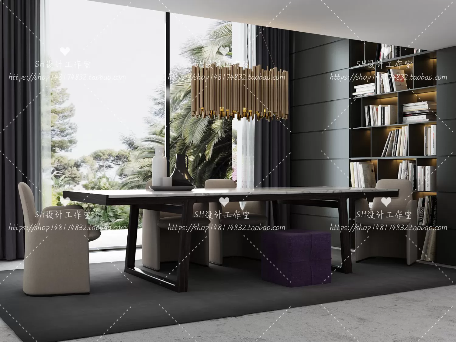 Table And Chairs – 3D Models – 1079