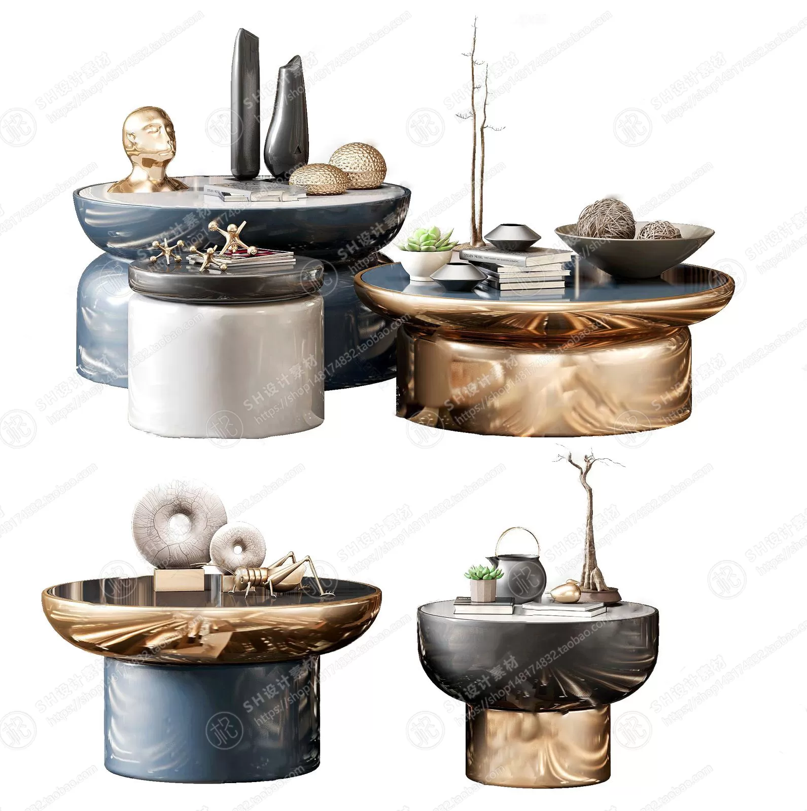 Tea Coffee Table – 3D Models – 1167