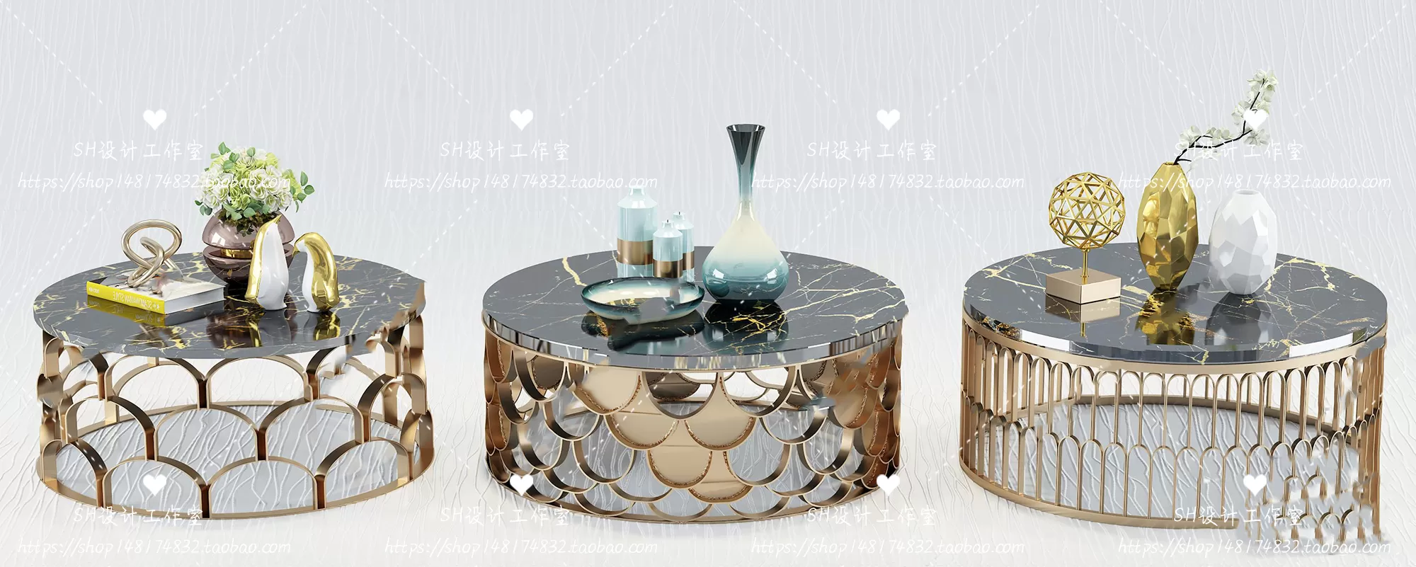 Tea Coffee Table – 3D Models – 1213