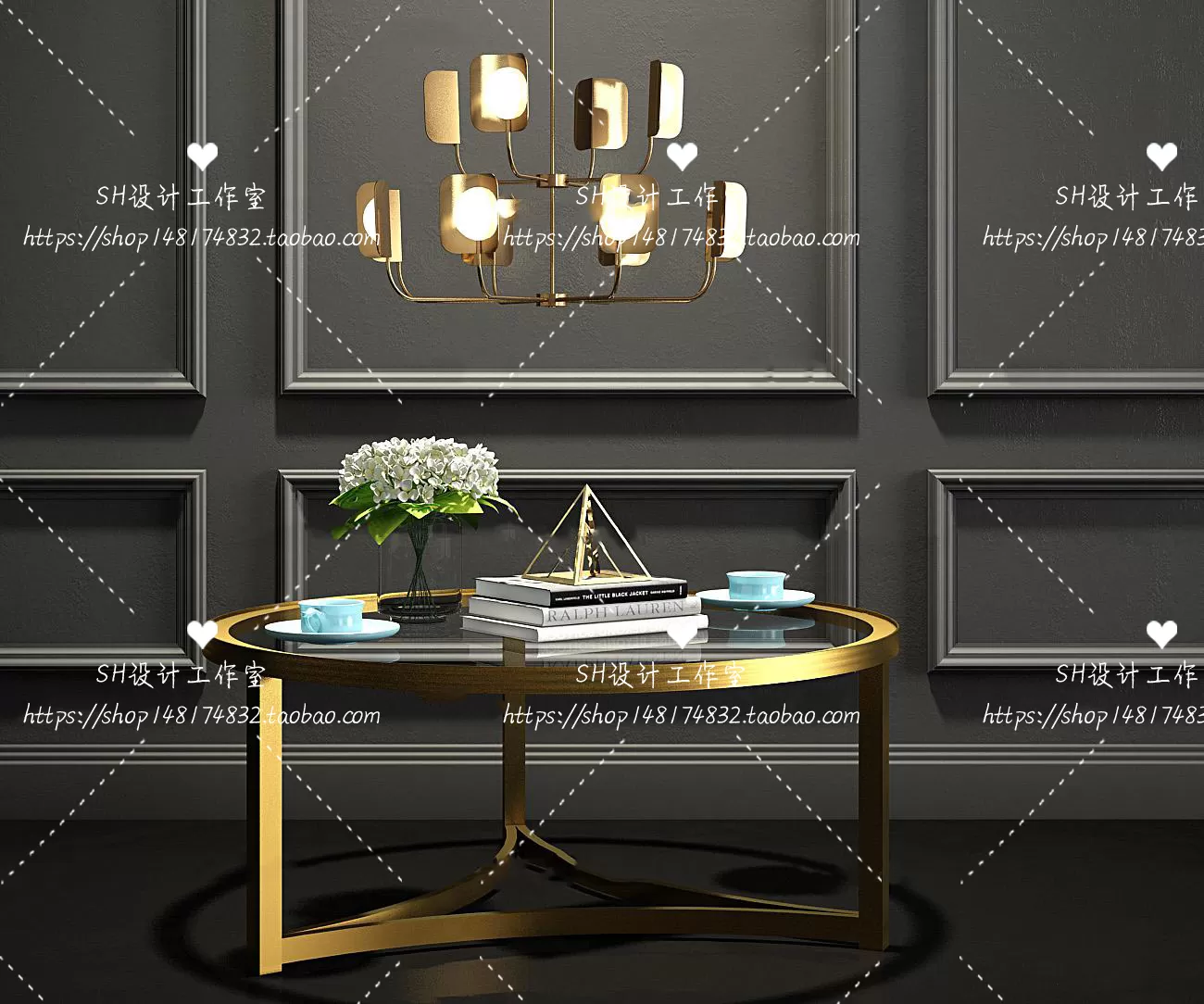 Tea Coffee Table – 3D Models – 1253