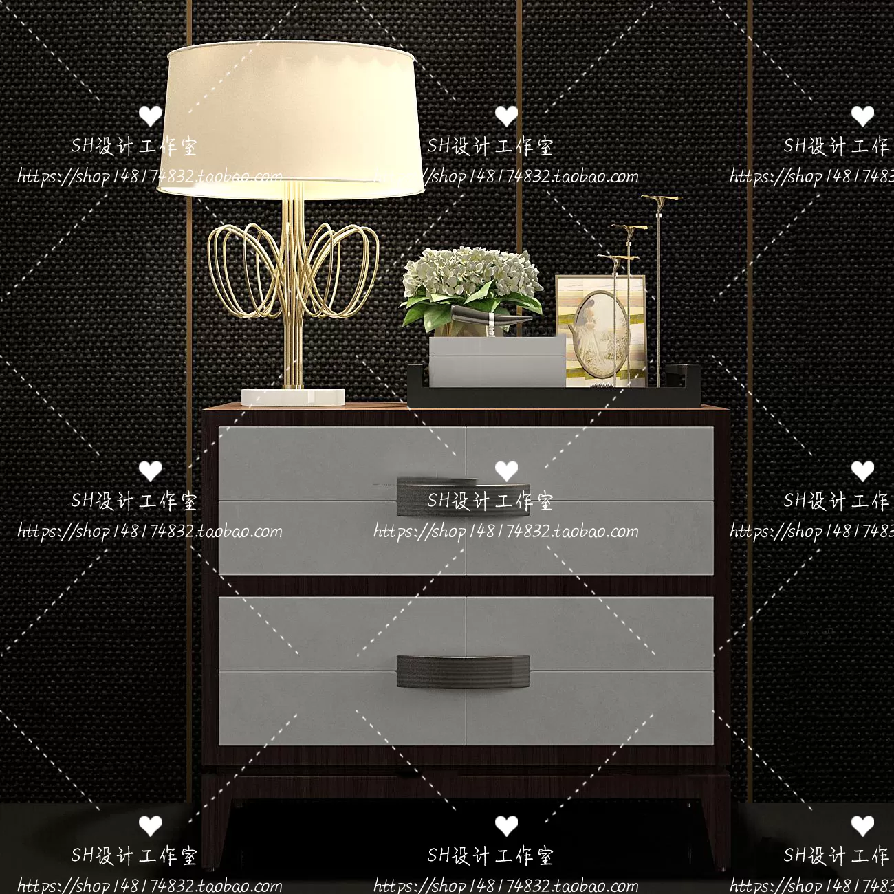 Side Table – 3D Models – 1345