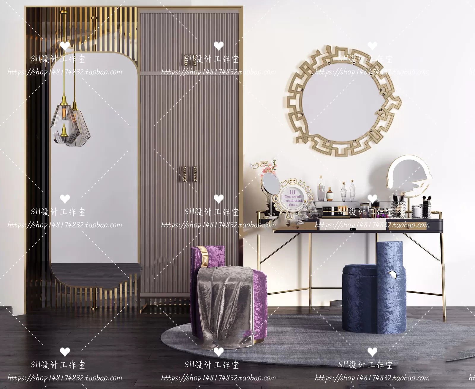 Dressing Table – 3D Models – 1456