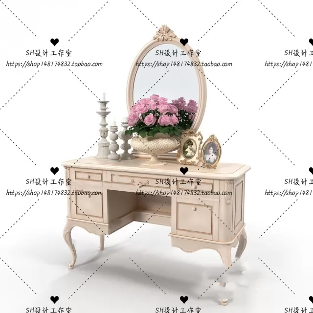 Dressing Table – 3D Models – 1472