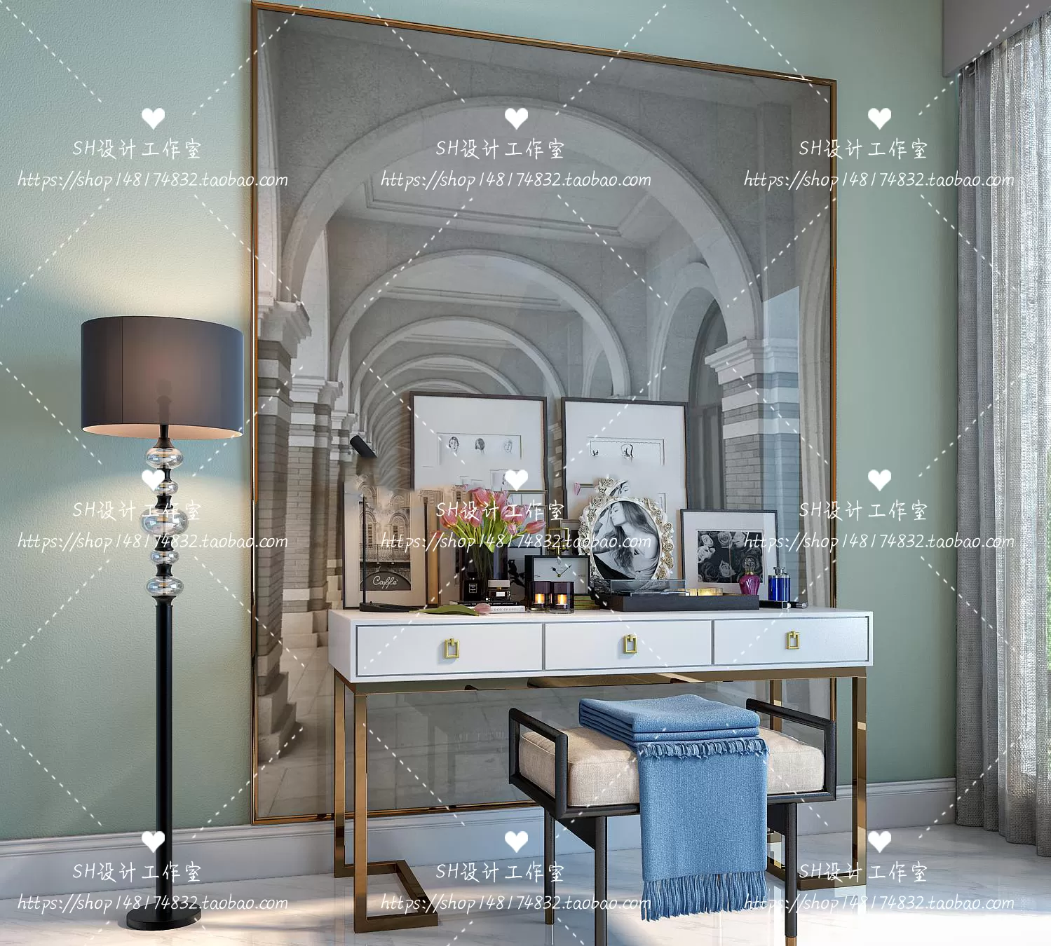 Dressing Table – 3D Models – 1482