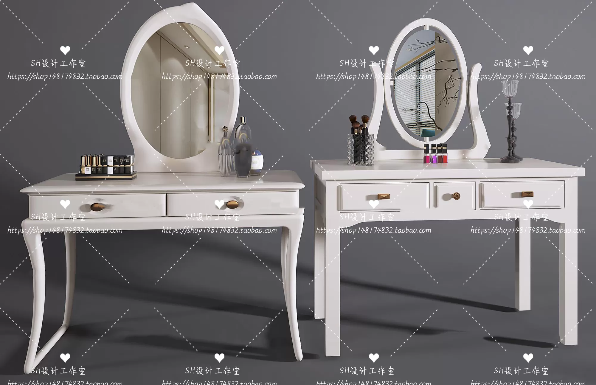 Dressing Table – 3D Models – 1495