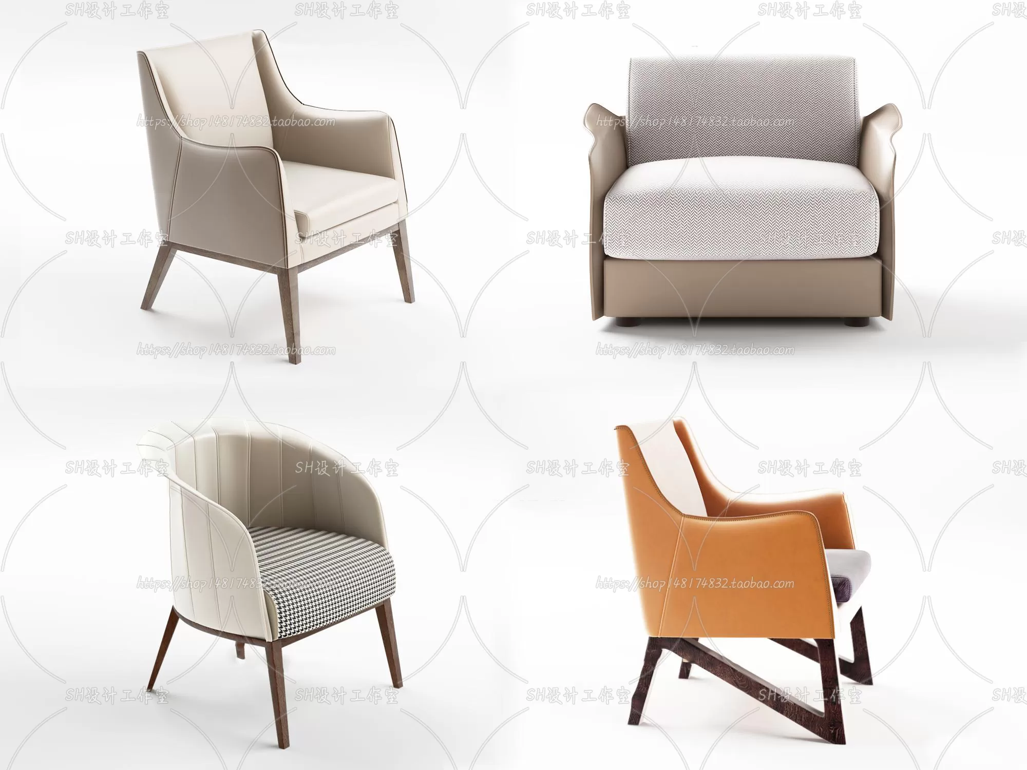 Chair – Single Chair 3D Models – 1993