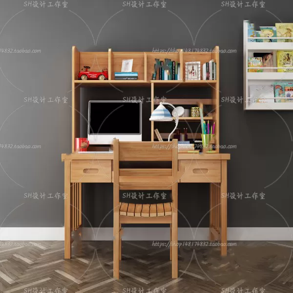 Study Desk – 3D Models – 2300