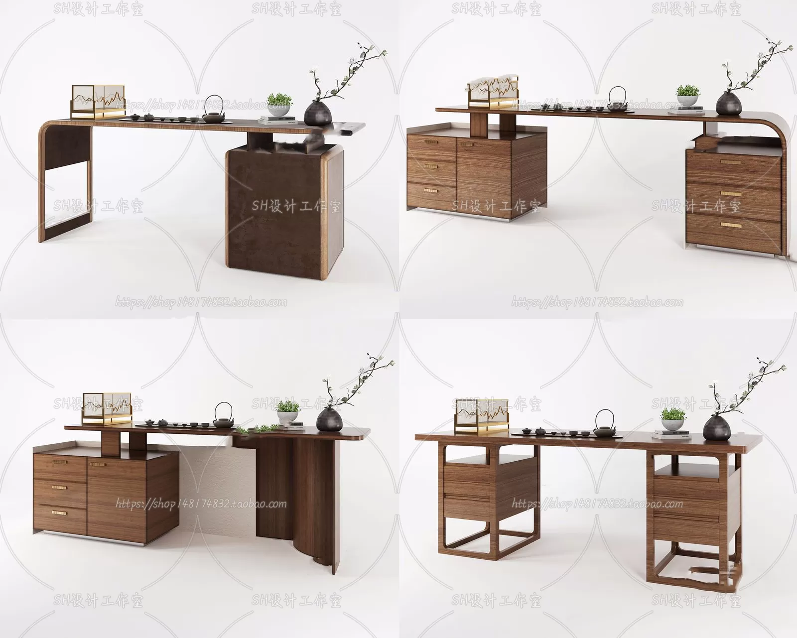 Study Desk – 3D Models – 2303