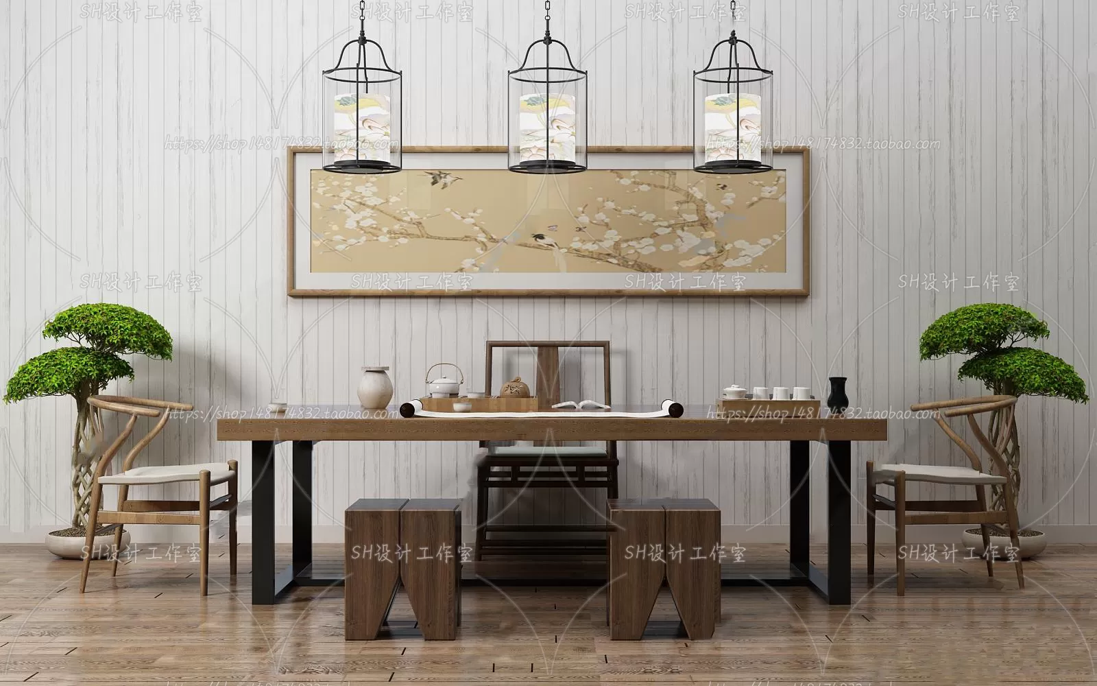 Study Desk – 3D Models – 2307