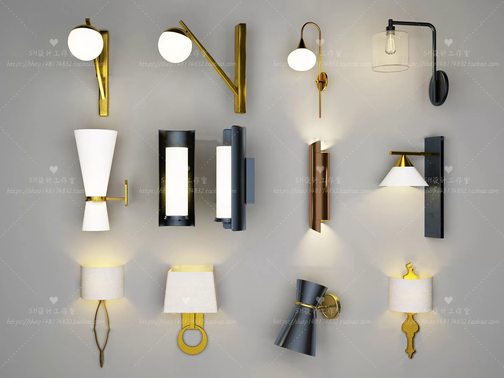 Wall Lamp – 3D Models – 2373