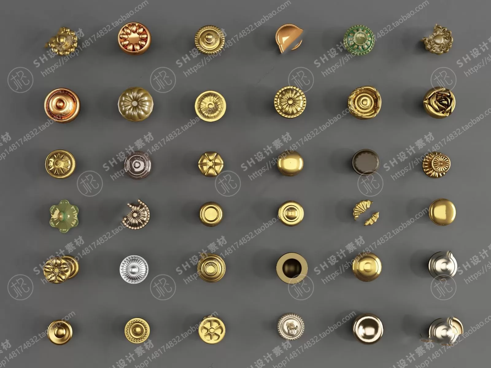 Door Handle – 3D Models – 0252
