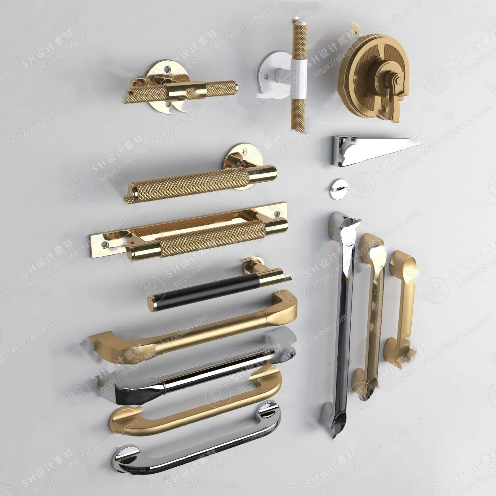 Door Handle – 3D Models – 0261