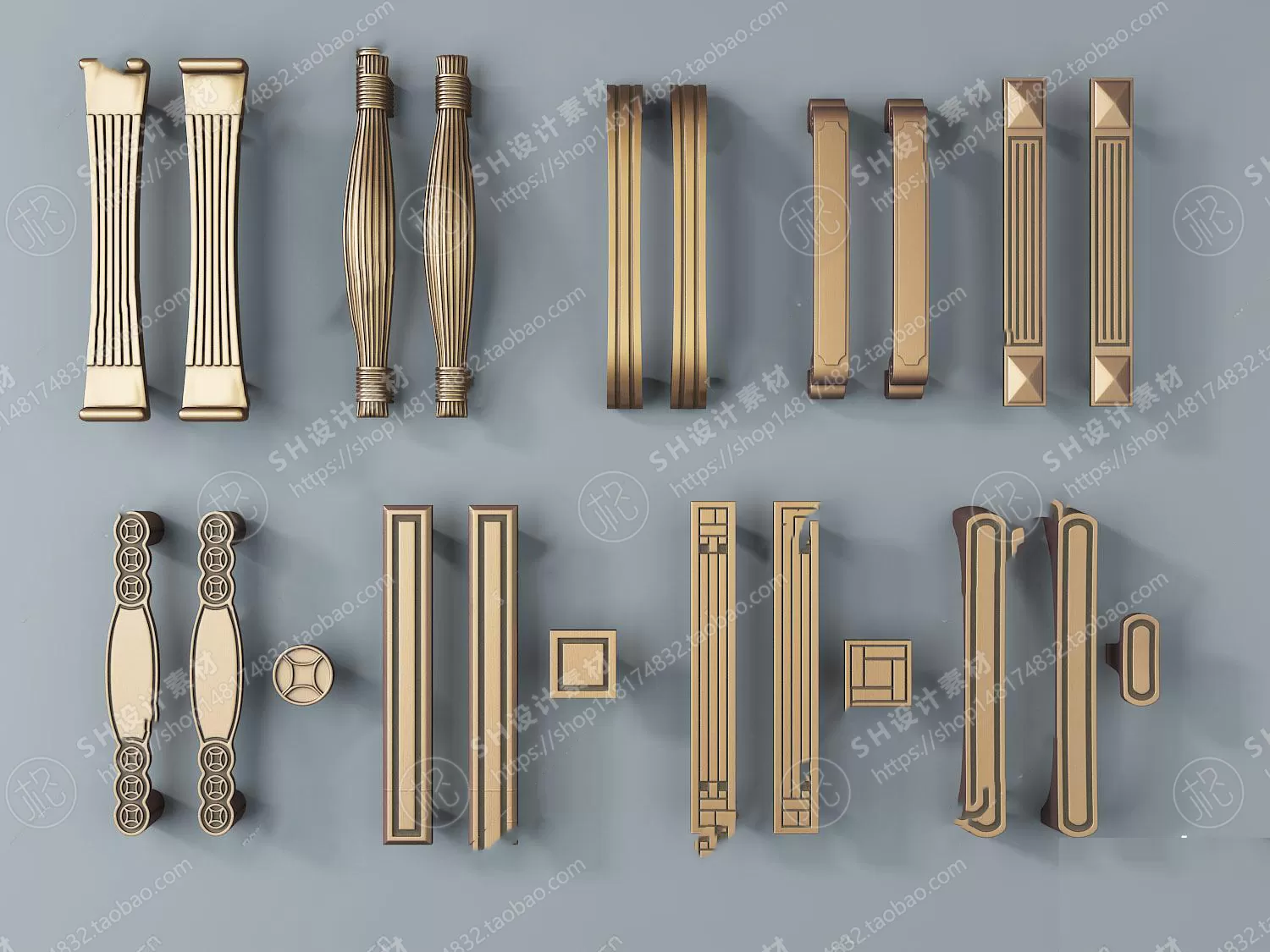 Door Handle – 3D Models – 0273