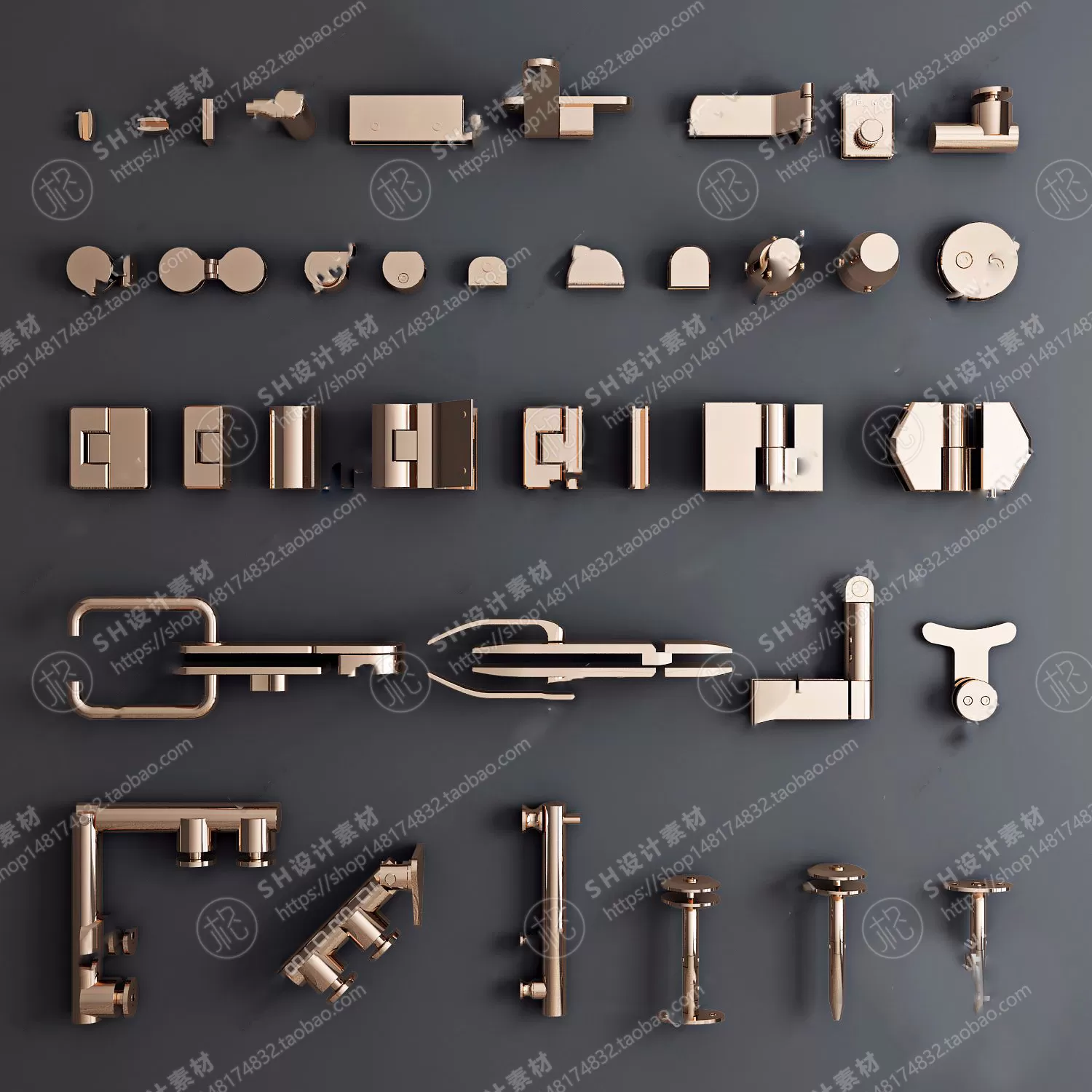Door Handle – 3D Models – 0277