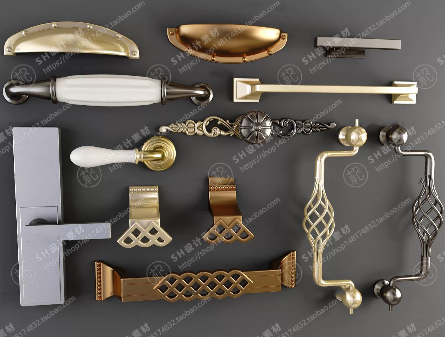 Door Handle – 3D Models – 0279
