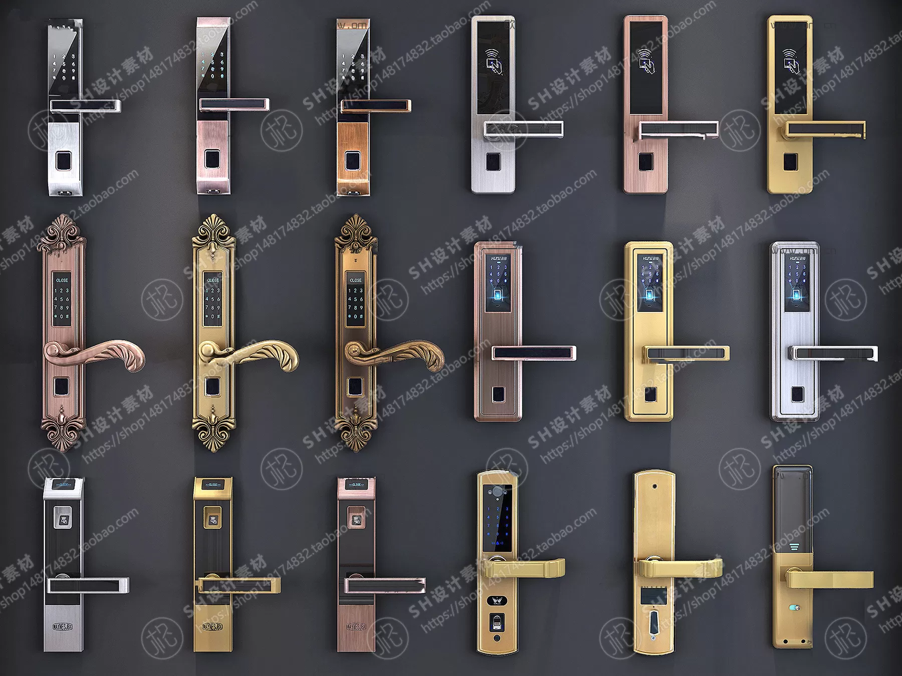 Door Handle – 3D Models – 0281