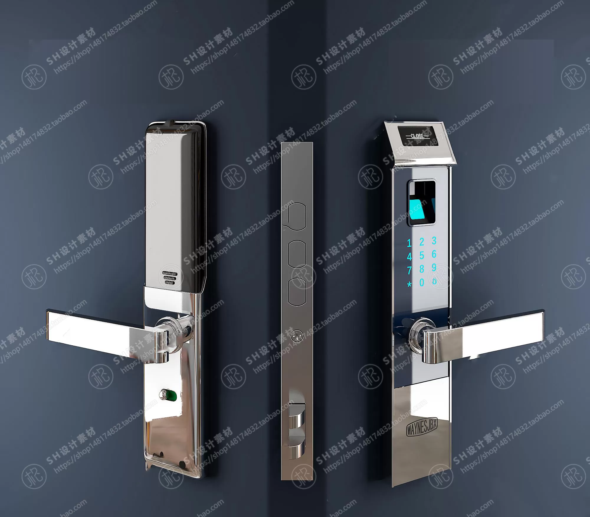 Door Handle – 3D Models – 0284