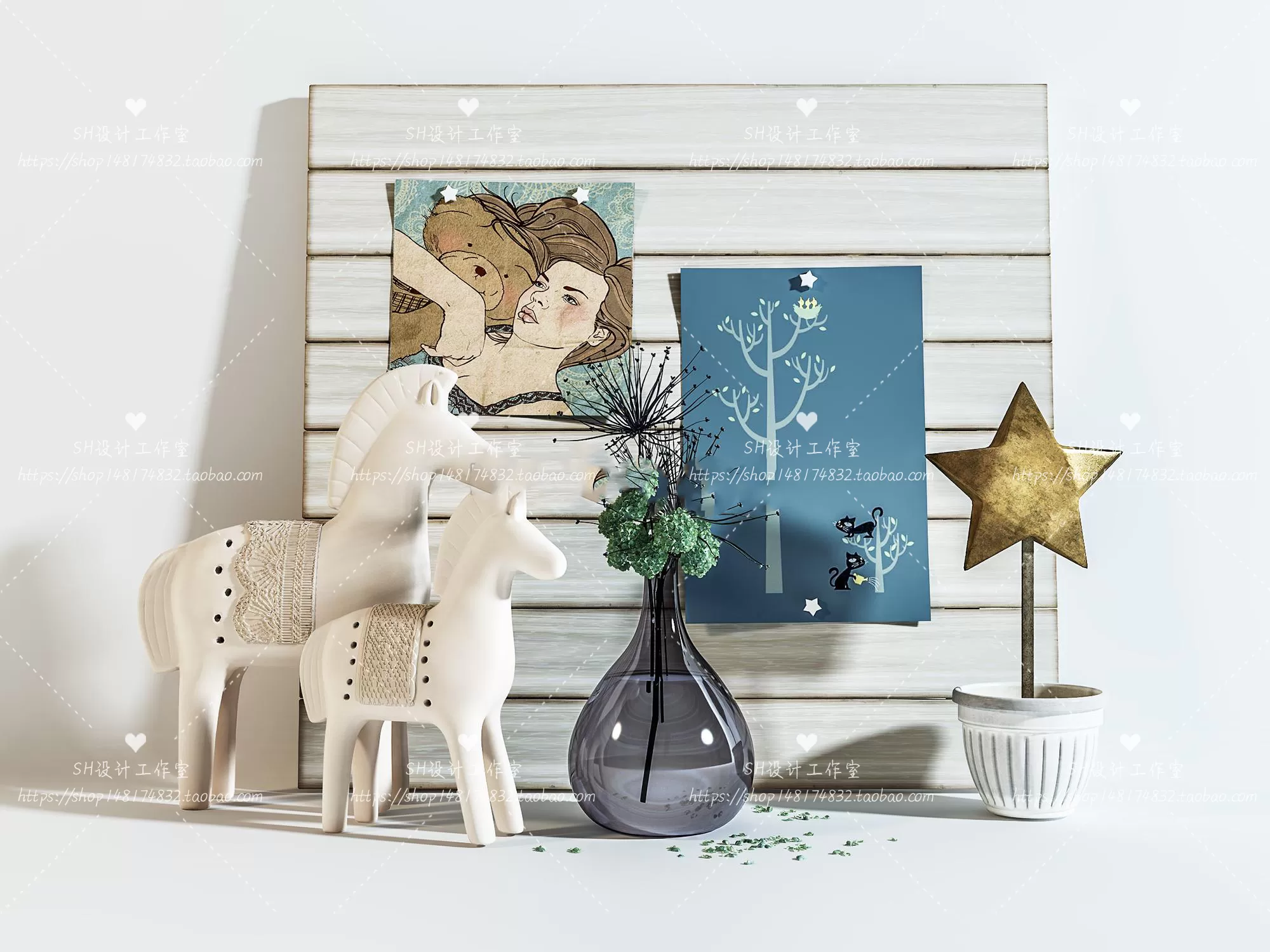 Decorative Sets – 3D Models – 0330