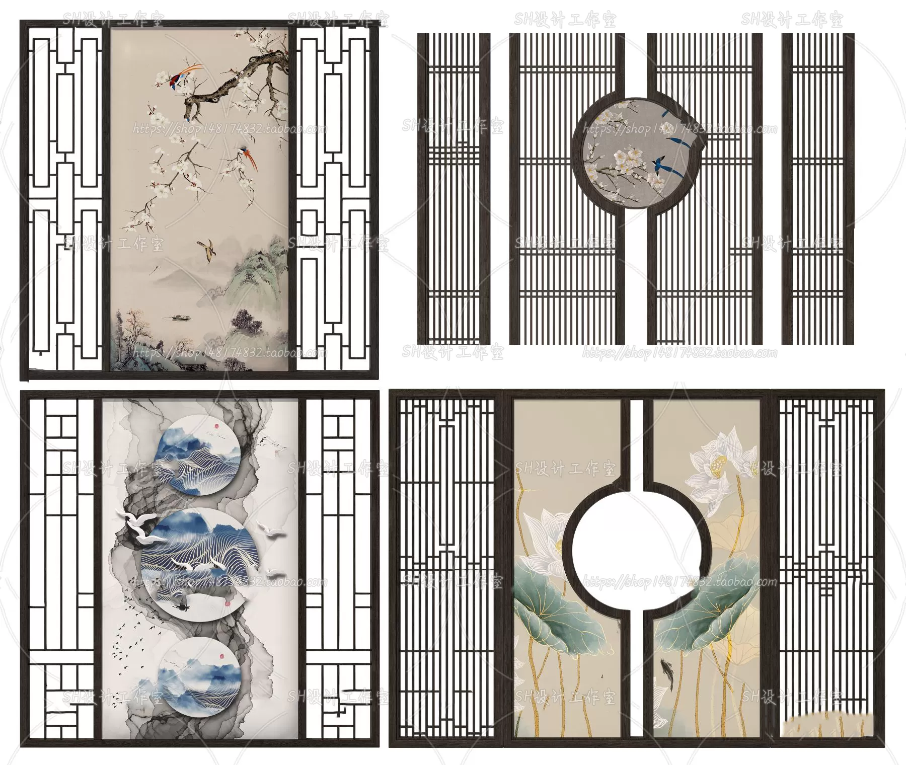 Screen Partition 3D Models – 0014