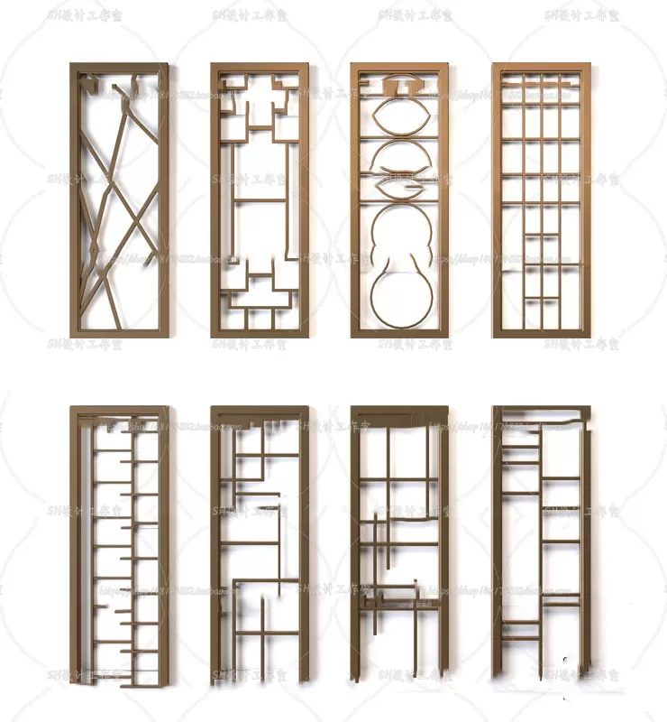 Screen Partition 3D Models – 0074