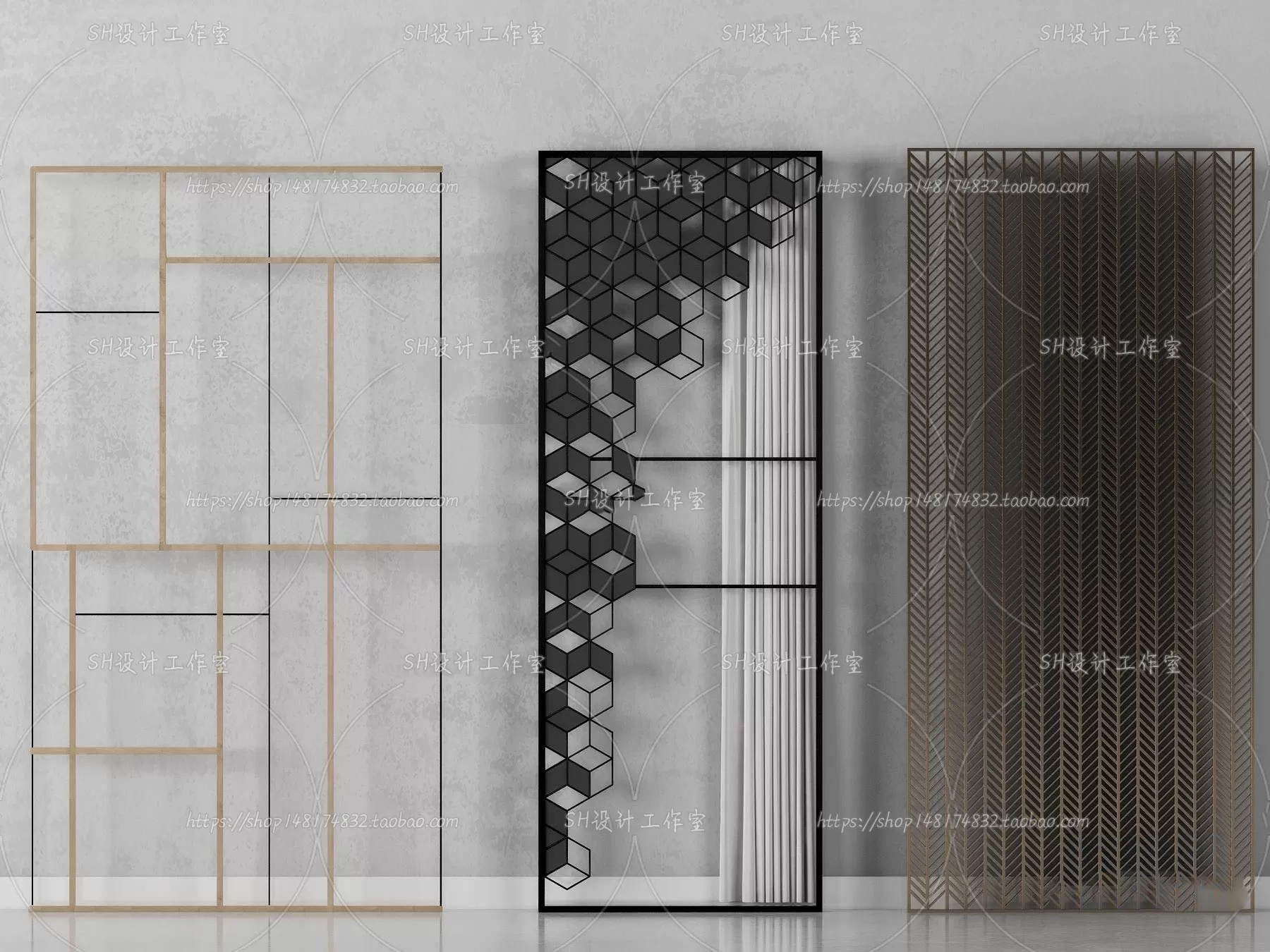 Screen Partition 3D Models – 0076