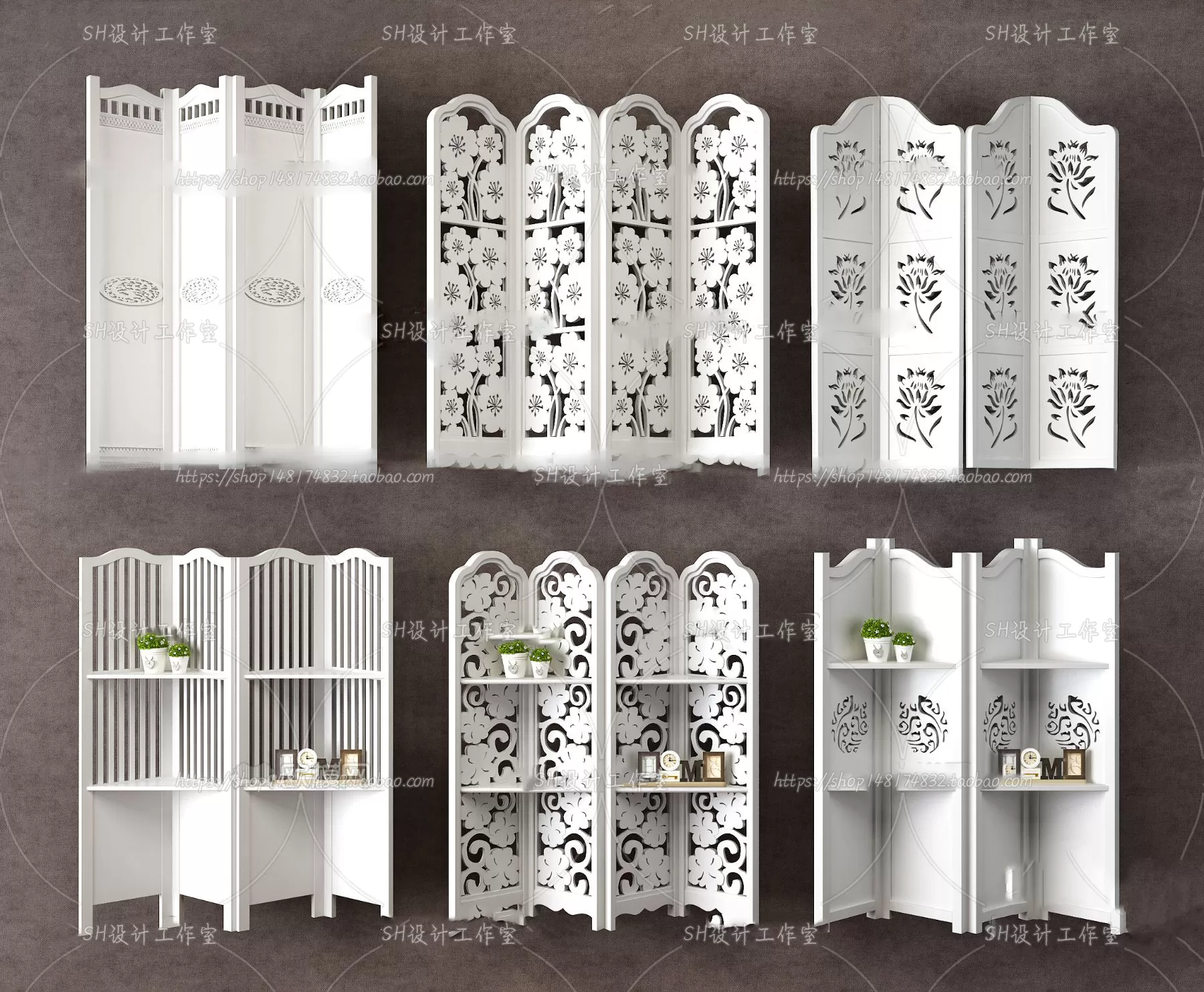 Screen Partition 3D Models – 0101